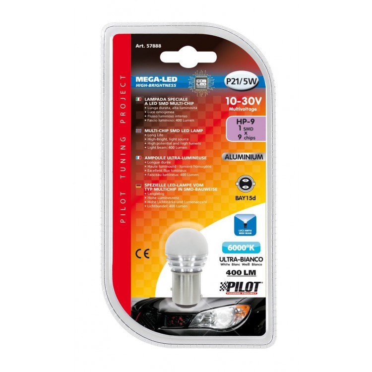 PILOT LAMPADA MEGA LED 10-30V COLORE BIANCO