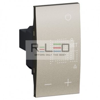 BTicino Living Now termostato 230 V Champagne KC4441