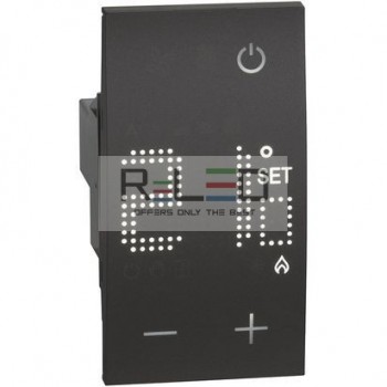 BTicino Living Now termostato 230 V nero KG4441