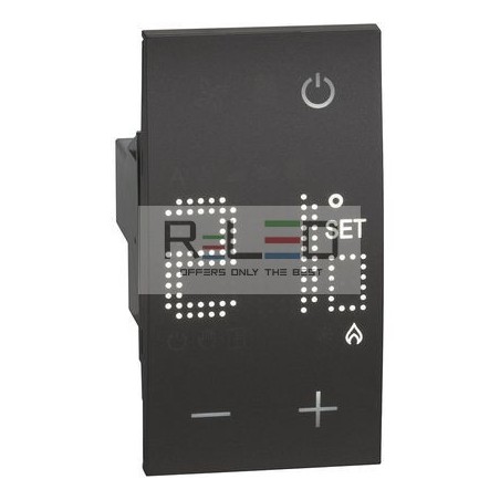 BTicino Living Now termostato 230 V nero KG4441