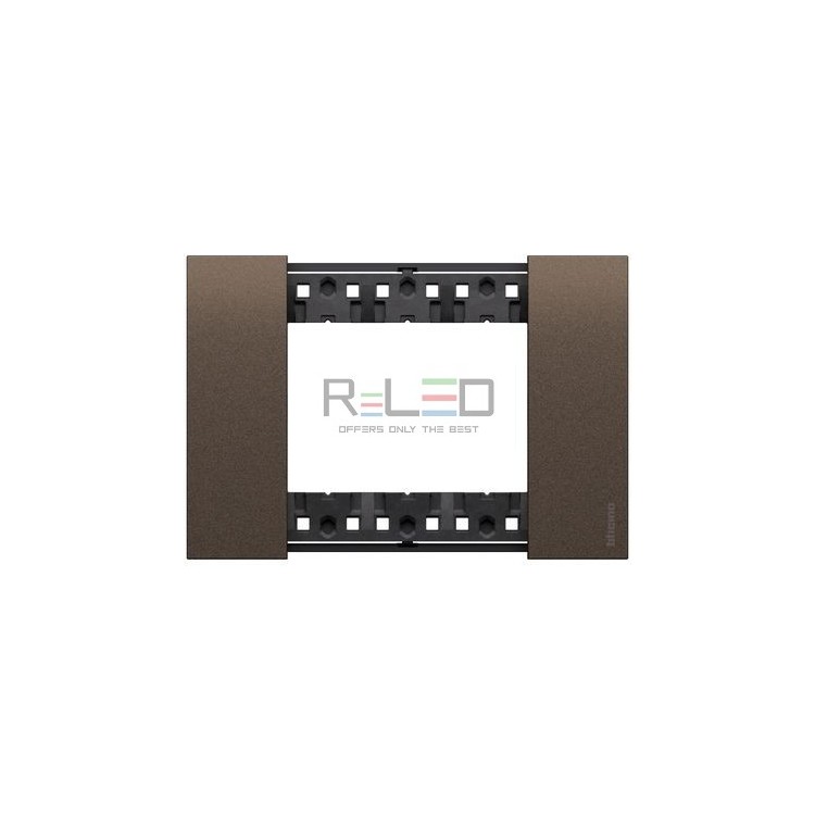 BTicino Living Now placca Bronze 3 moduli KA4803KB