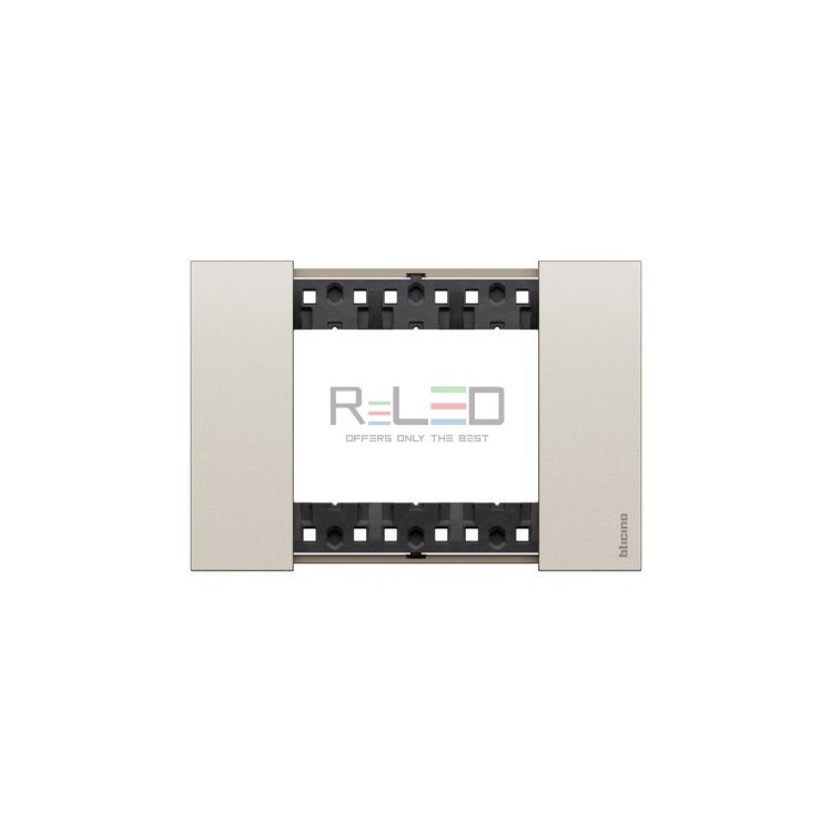 BTicino Living Now placca Champagne 3 moduli KA4803KC