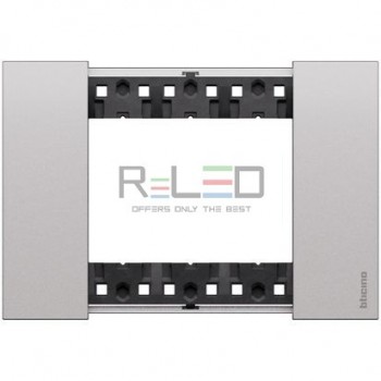 BTicino Living Now placca Steel 3 moduli KA4803KS