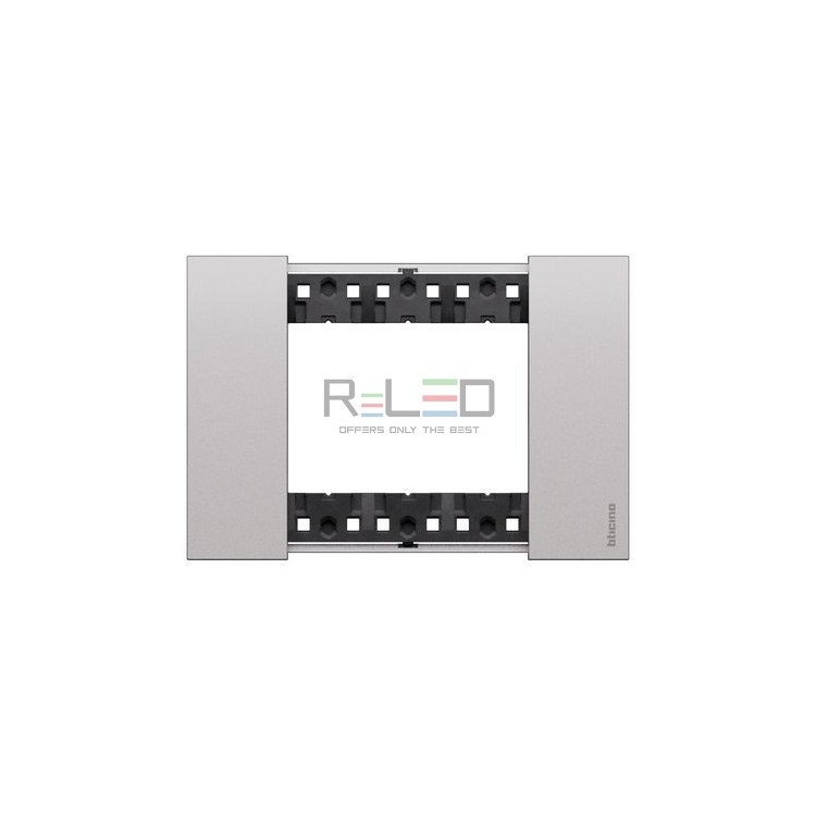 BTicino Living Now placca Steel 3 moduli KA4803KS