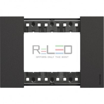 BTicino Living Now placca nero 3 moduli KA4803KG
