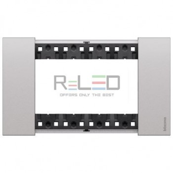 BTicino Living Now placca Steel 4 moduli KA4804KS