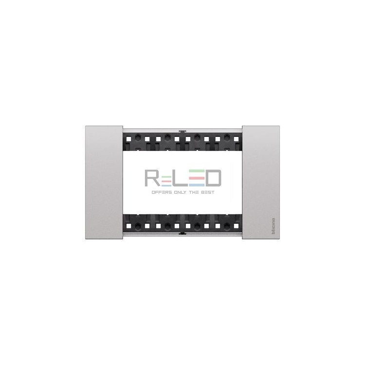 BTicino Living Now placca Steel 4 moduli KA4804KS