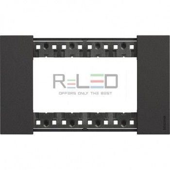 BTicino Living Now placca nero 4 moduli KA4804KG