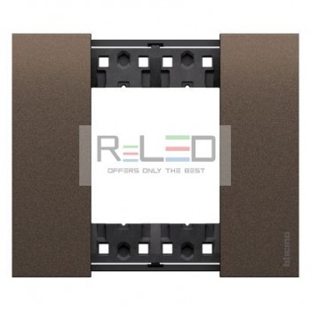 BTicino Living Now placca Bronze 2 moduli KA4802KB