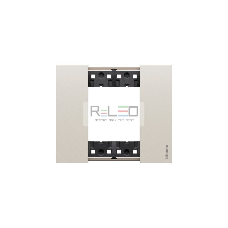 BTicino Living Now placca Champagne 2 moduli KA4802KC