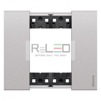 BTicino Living Now placca Steel 2 moduli KA4802KS