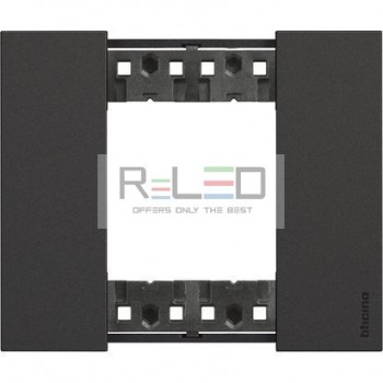 BTicino Living Now placca nero 2 moduli KA4802KG