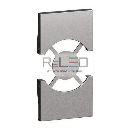 BTicino Living Now cover presa Italia/Germania P40 Steel KS03