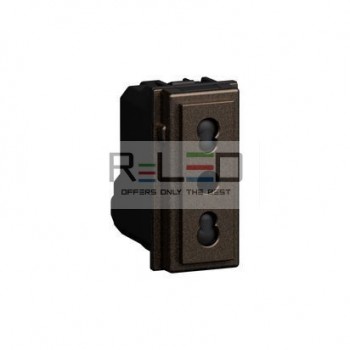 BTicino Living Now presa bipasso 10/16 A Bronze KB4180