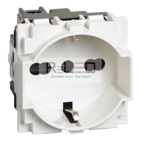 BTicino Living Now presa Italia/Germania P40 10/16 A bianco KW4140A16