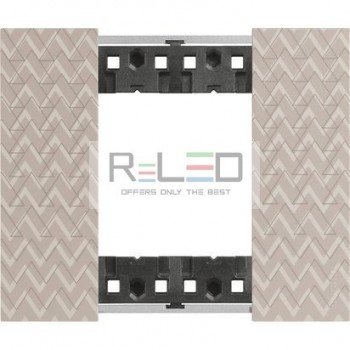 BTicino Living Now placca Optic 2 moduli KA4802MM