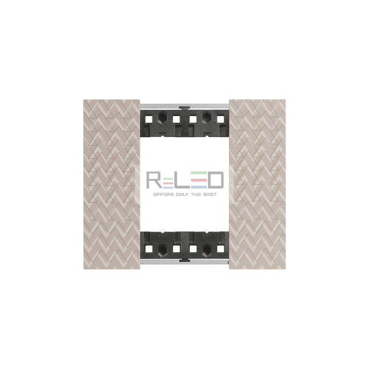 BTicino Living Now placca Optic 2 moduli KA4802MM
