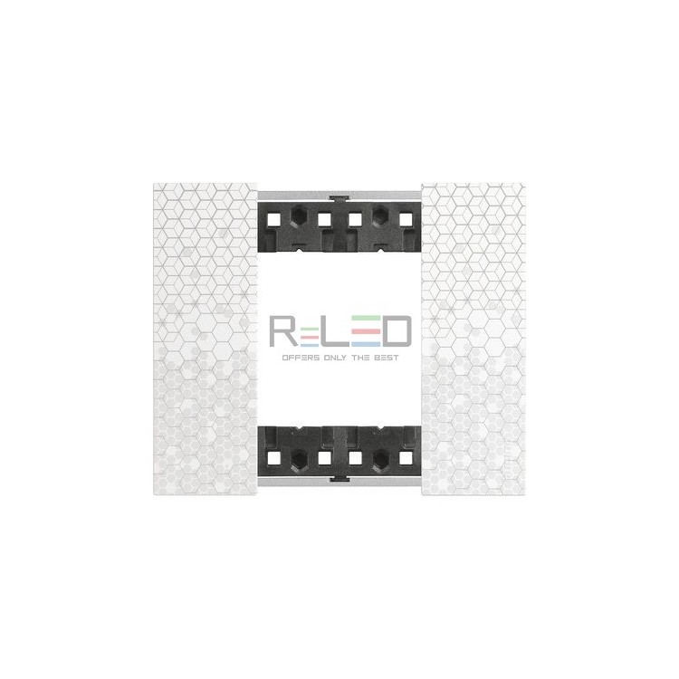 BTicino Living Now placca Pixel 2 moduli KA4802MW