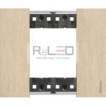 BTicino Living Now placca Oro 2 moduli KA4802ZW