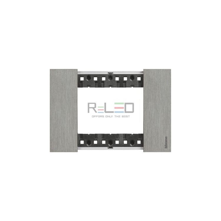 BTicino Living Now placca Acciaio 3 moduli KA4803ZG
