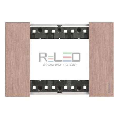 BTicino Living Now placca Rame 3 moduli KA4803ZM