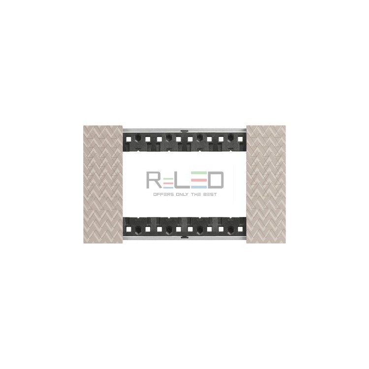 BTicino Living Now placca Optic 4 moduli KA4804MM