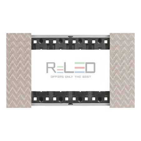 BTicino Living Now placca Optic 4 moduli KA4804MM