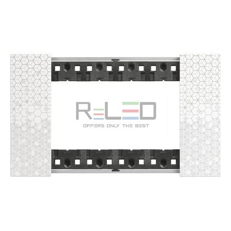 BTicino Living Now placca Pixel 4 moduli KA4804MW