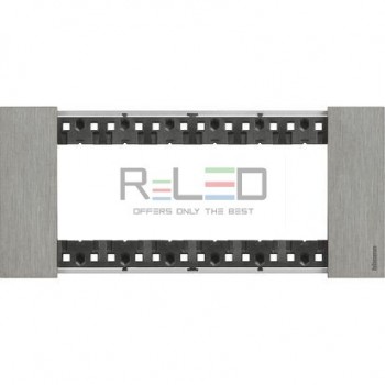 BTicino Living Now placca Acciaio 6 moduli KA4806ZG