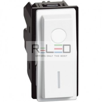 BTicino Living Now interruttore bipolare 16 AX bianco KW4002