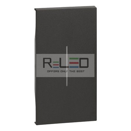 BTicino Living Now cover comando 2 moduli nero KG01M2