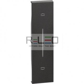 BTicino Living Now cover doppio pulsante interbloccato nero KG05
