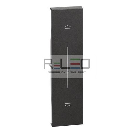 BTicino Living Now cover doppio pulsante interbloccato nero KG05