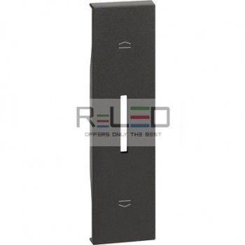BTicino Living Now cover commutatore tapparella nero KG06