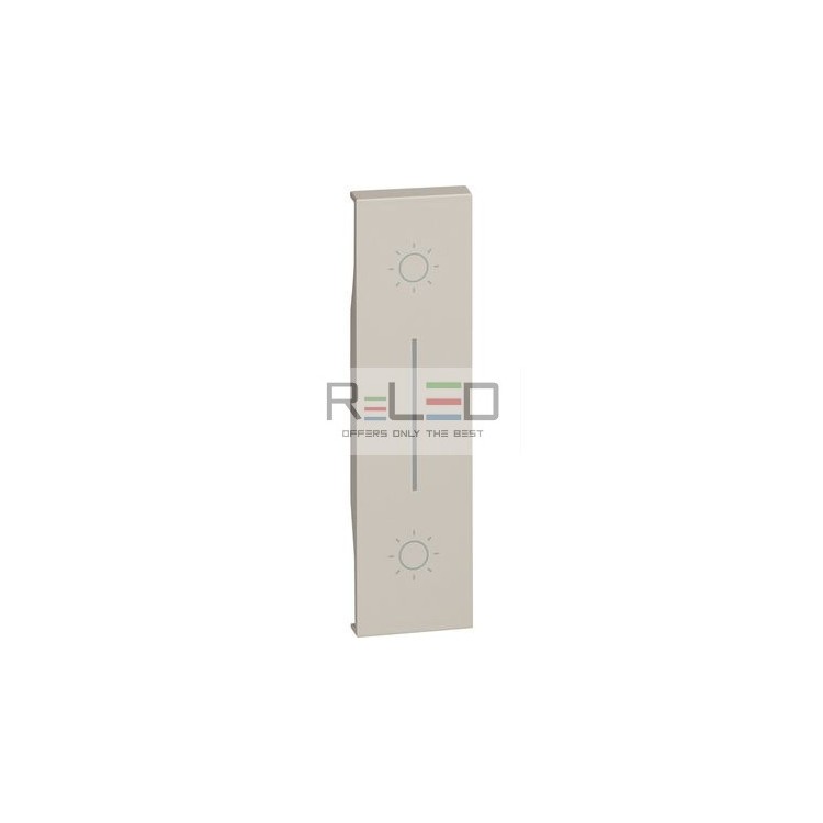 BTicino Living Now cover doppio pulsante sabbia KM05L