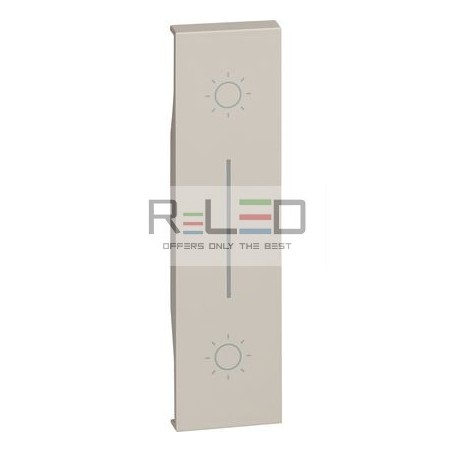 BTicino Living Now cover doppio pulsante sabbia KM05L
