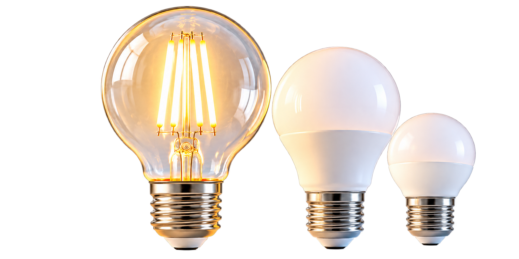 Tre lampadine LED per illuminare la casa